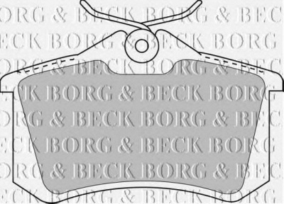 BORG & BECK bbp1512 -  Комплект тормозных колодок, дисковый тормоз